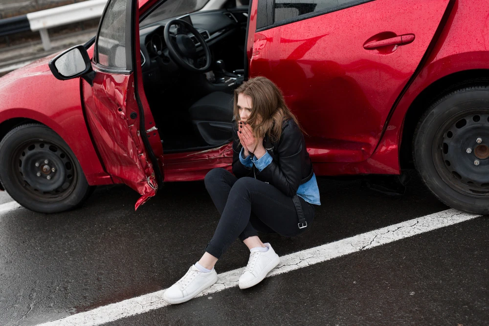 What are the three types of collisions that occur during a motor vehicle crash?